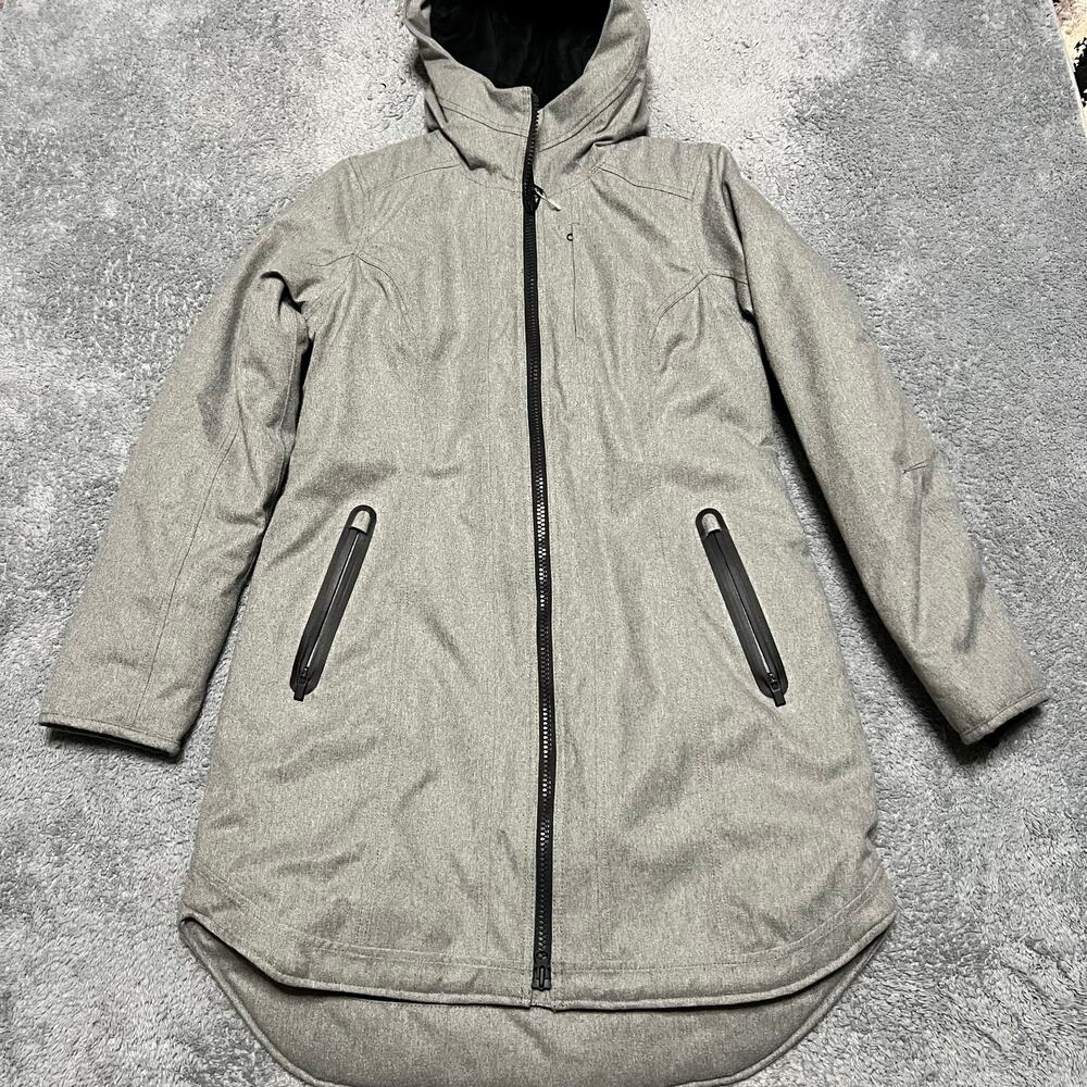 Athleta Gray Hooded Jacket